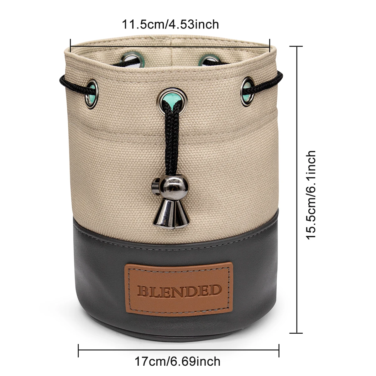 Oem Design Custom Golf Ball Pouch Holder Golf Balls Pouch Drawstring Closure Canvas And Pu 7557