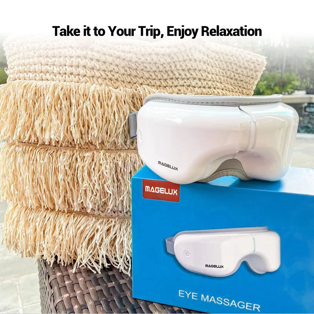 Instrument Hot and Cold Bluetooth Smart Vibration Eye Massage Apparatus Electric Heat Compression Equipment Eye Massager