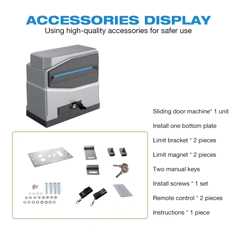 AC220 Alarm Gear Gate Motor Automatic Electric Sliding Gate Motor