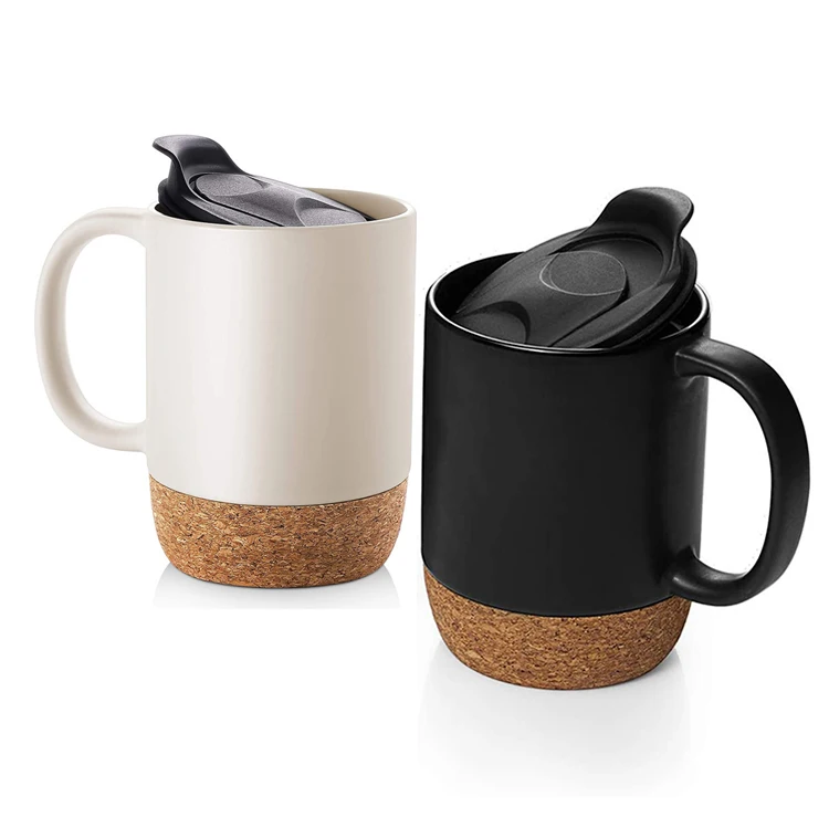 ceramic travel mug with plastic lid