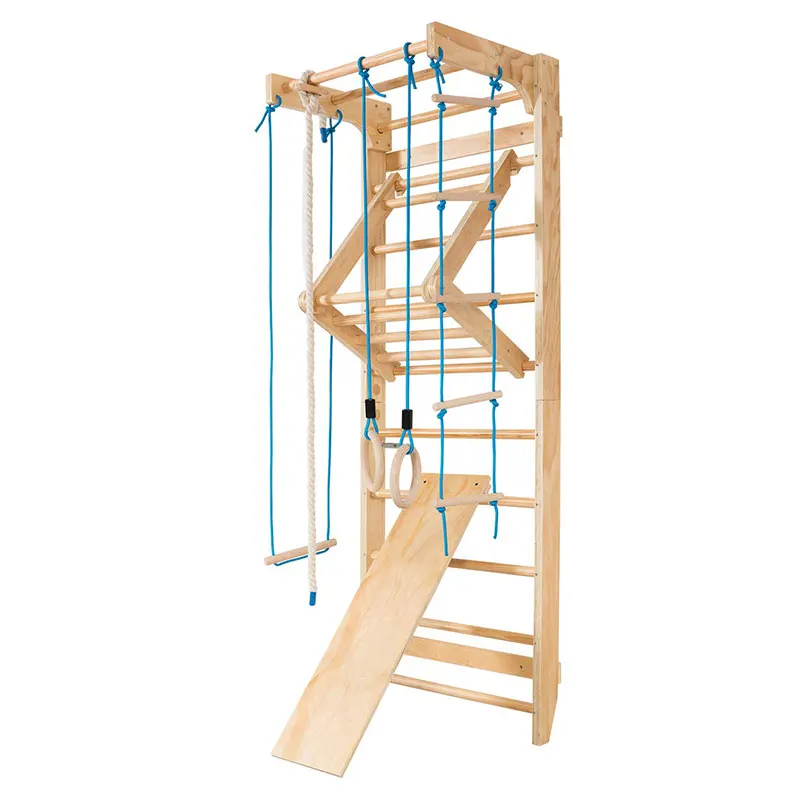 Pine Sports and Physiotherapy Ladder with Pull Bars Wall Mounted Home Adult & Kids Sports Equipment