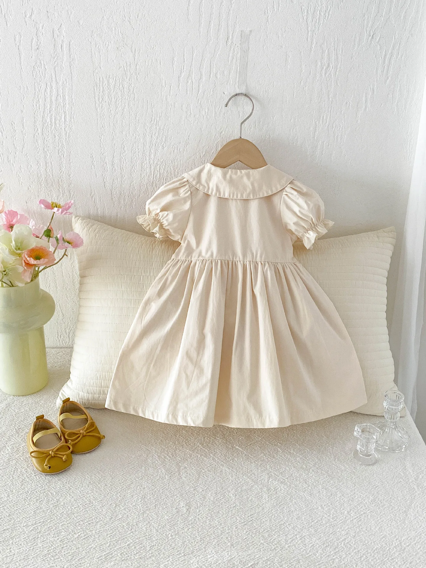 Girls' Summer Dress 2026 New Style Children's Princess Dress Fashionable  Girl Baby Summer Baby Doll Collar Cotton Dress