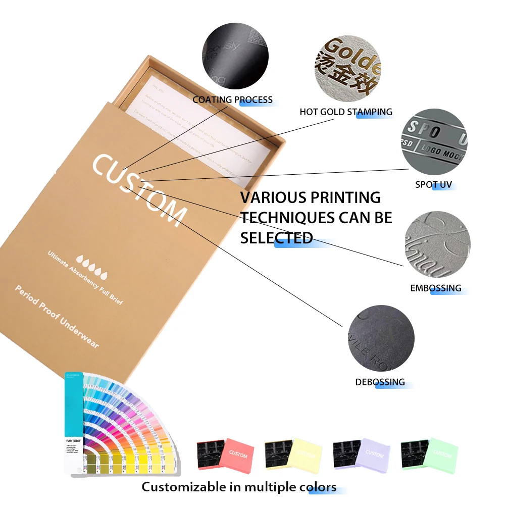 Scatola personalizzata con cassetto, artigianale e di alta gamma, per accessori da regalo con nastro, scatola rigida scorrevole di lusso per biancheria intima