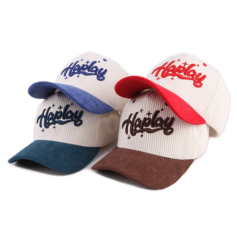 Custom Corduroy Baseball Cap - Personalized With Your Text, Logo, Or Photo, Unisex - View #8