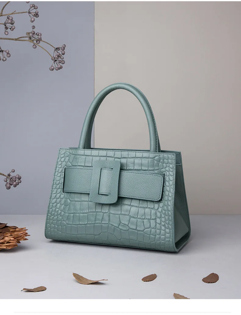 High Quality Crocodile Pattern Women's Bags 2020 New Fashion Genuine ...