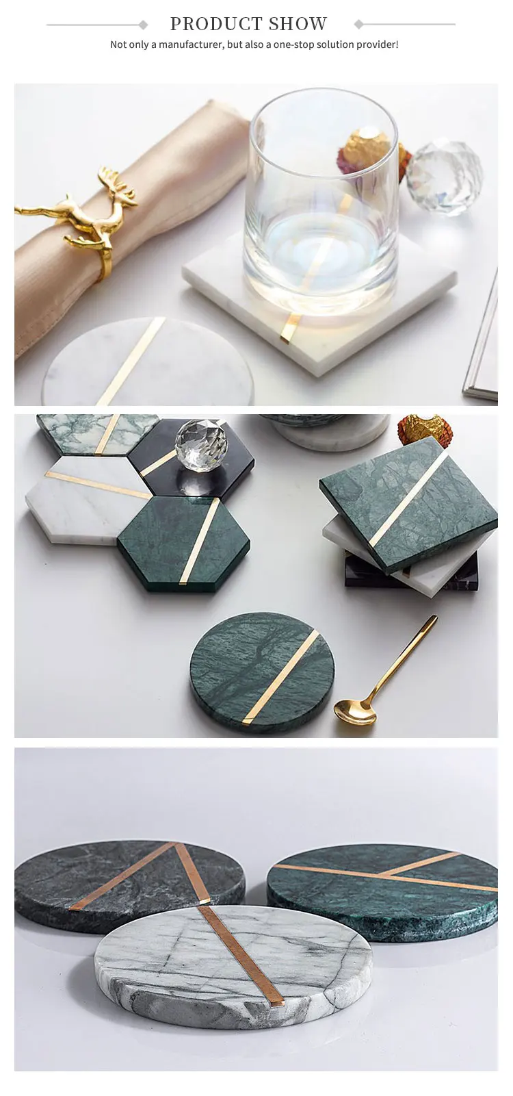 Cheap Bulk Basics Gift Kitchen Marble Cloud Coaster Set Coffee Tea Beer