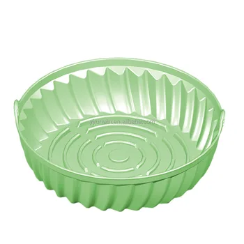 7.5 Inch Heat Resistant Easy Cleaning Air Fryer Silicone Pot Air Silicone Fryer Liners Reusable