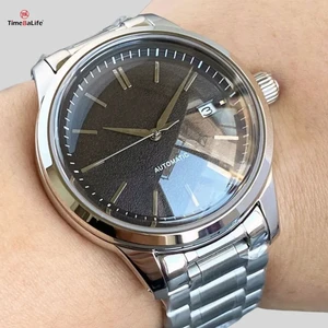 Custom Double Dome Sapphire Classic Dress Watch 40MM Stainless Steel Case 200M Diving Watch Men's NH35A Automatic Movement