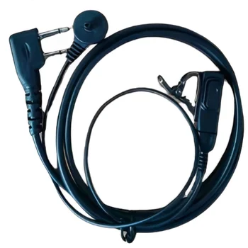 Walkie Talkie Adjustable Throat Mic  Tactical Acoustic Tube Headset PTT Earpiece