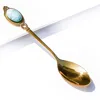Blue turquoise synthetic (gold)
