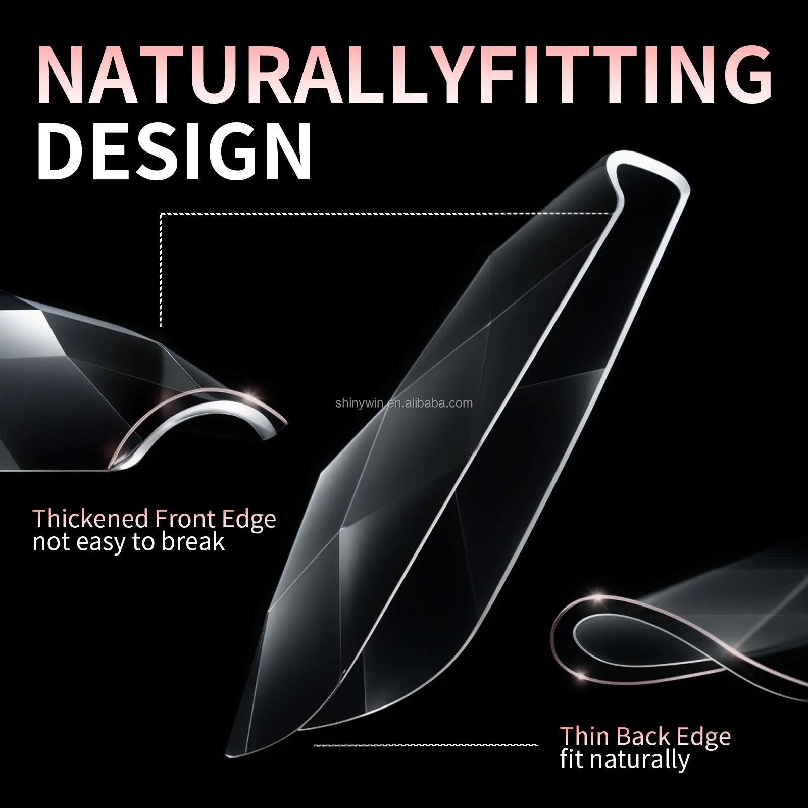 Квадратные прямые ногти разных