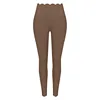 Truffle Brown Trousers (Lace Trim)