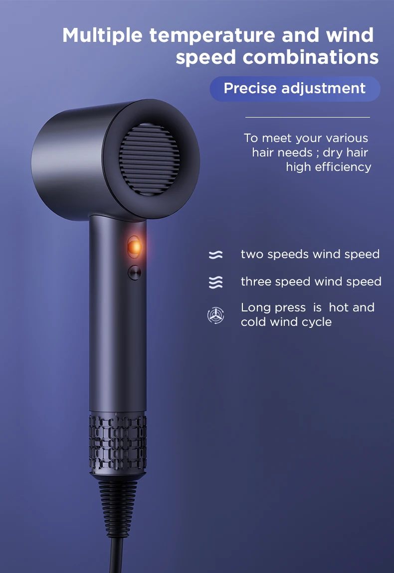 New Generation Leafless Hollow Design Mute High-speed Hair Dryer Oem ...