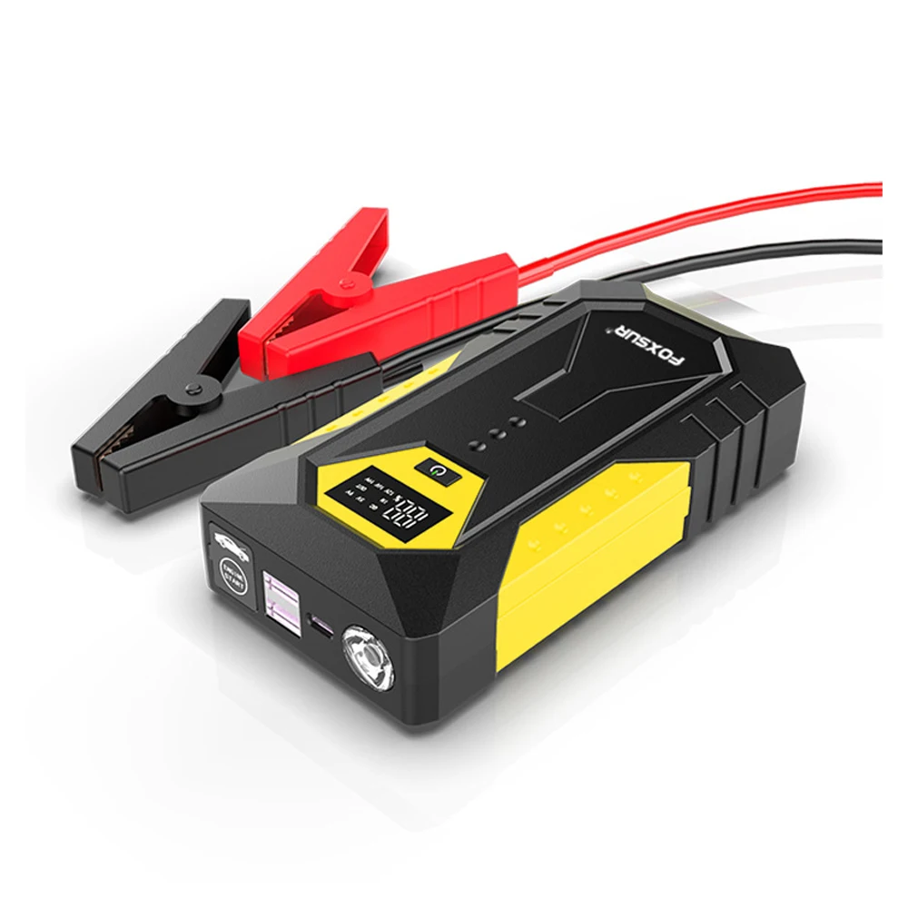 Wholesale Quick Charge 600A 12V Emergency Car & Truck Battery Booster Pack Power Bank Digital Screen LED Lighting Jump Starter - view 6