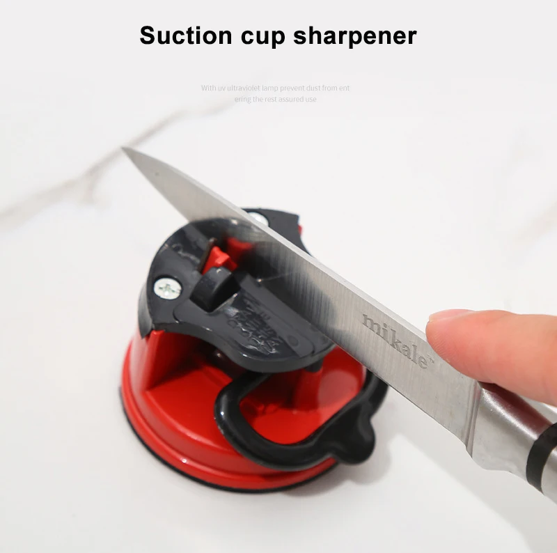 Hot Sell Mini Kitchen Pocket Knife Sharpener With Nonslip Suction Pad