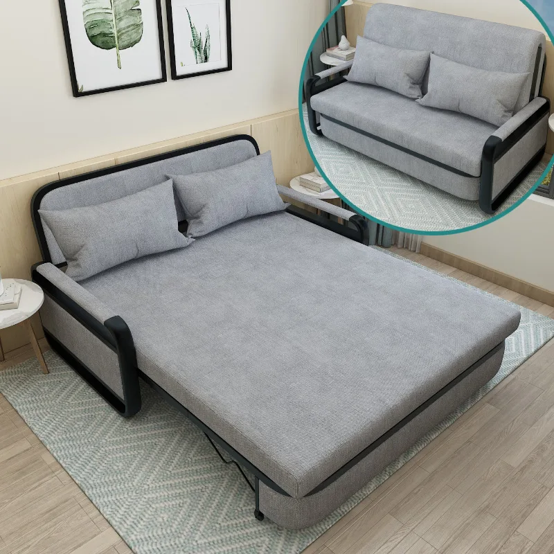 Multifunctional Convertible Sofa Small Couch Sleepers Living Room Family Designs Wood Dropshipping Furniture Cam Fabrics Bed