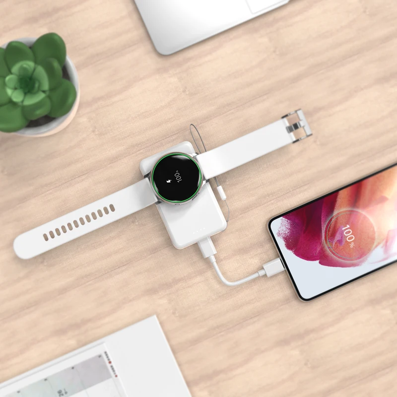 New Design Type C Port Charging Mobile Phone Wireless Magnetic Smart Watch Power Bank for Samsung Galaxy Watch