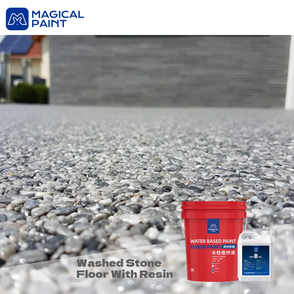 Resin Bound Kit Epoxy Car Parking Resin Bound Aggregate Premix Pre Mixed Washed Stone for Floor Resin Wash Stone Floor