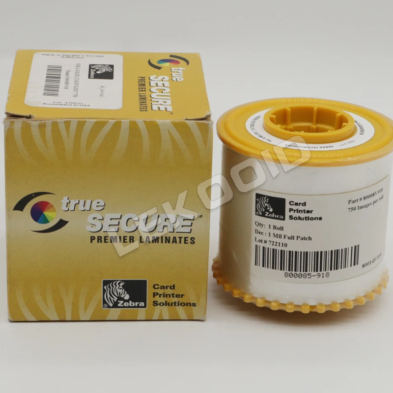 Zebra ZXP Series 7 Bottom Laminate Full Cover Printer Ribbon