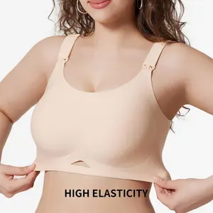 New Design Front Buckles Pushup Bra Feeding Bra Adult Baby Leakproof Nursing Bra Leakproof Breastfeeding Workout Bra 75e