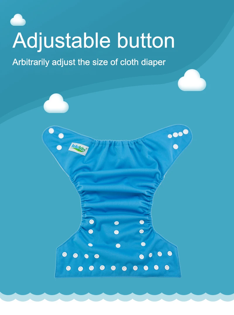 Wholesale Cheapest Pocket Cloth Nappy Solid Color Organic Waterproof