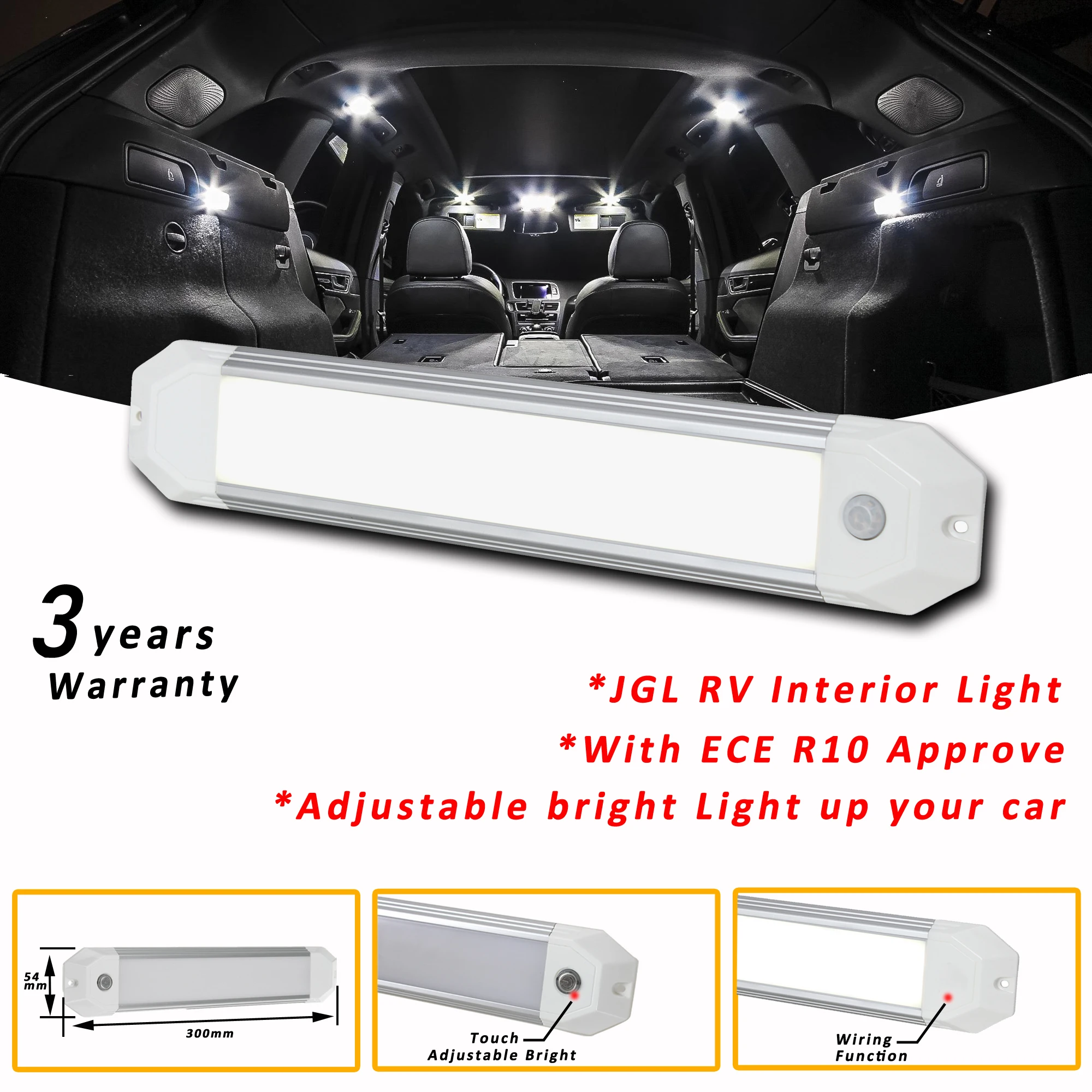 10 Pack 12V Led RV Ceiling Dome Light RV Interior Lighting For Trailer Camper With Switch Single Dome 280lm 1c169b20 6644 4c46 9409 7d1bda0e7519.090fb3e97c6114b2c60d0ae52ba920e7