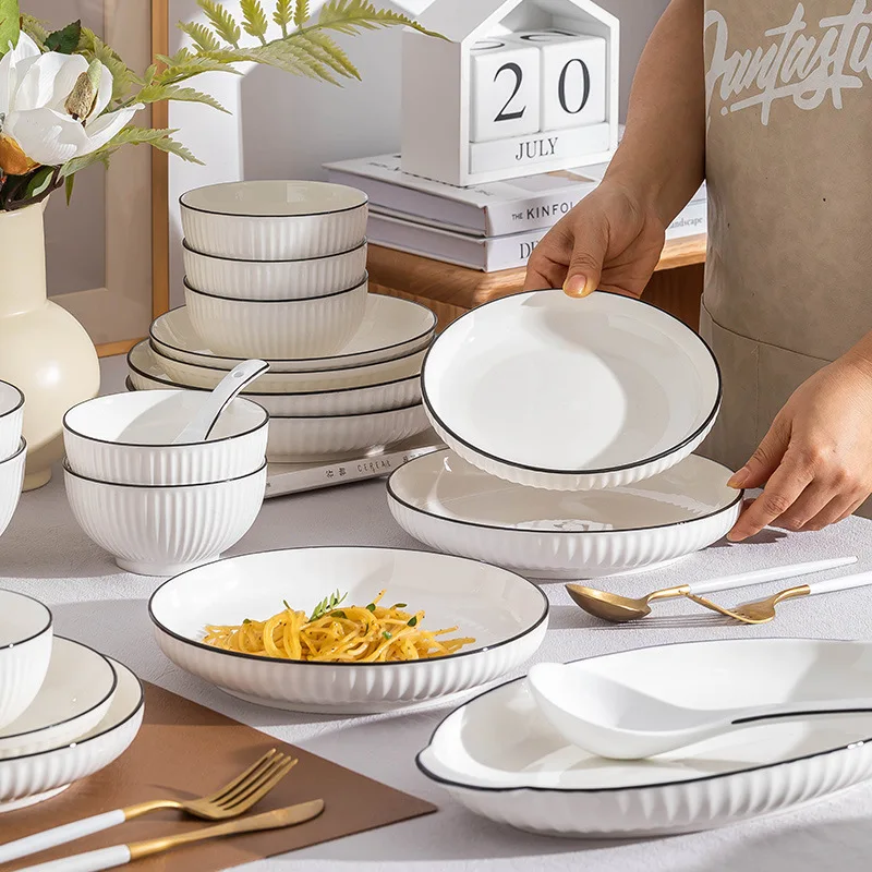 Ceramic Dinnerware Hotel Collection White Dishes Ceramic White