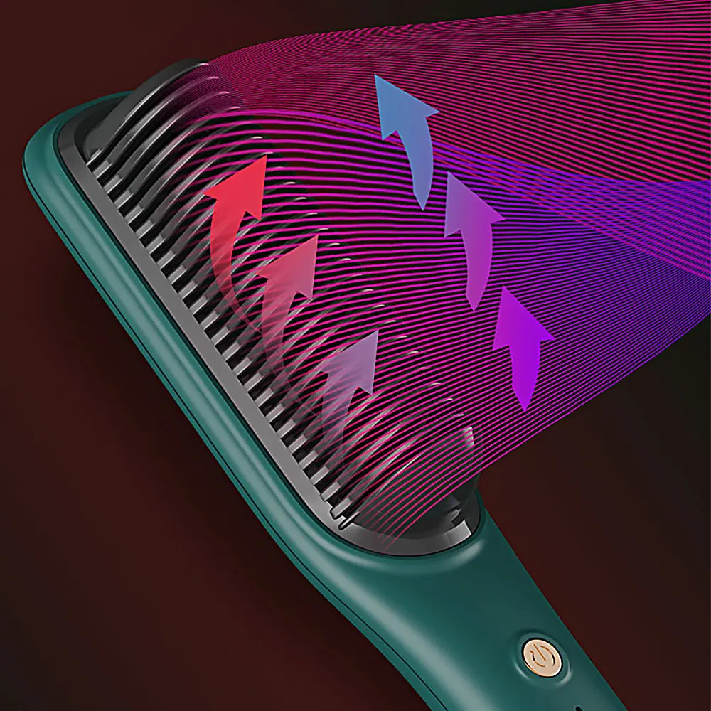 Professional Hair Straightener Tourmaline Ceramic Hair Curler Brush Hair Comb Straighteners Curling Hair Iron Hair Styler Tool