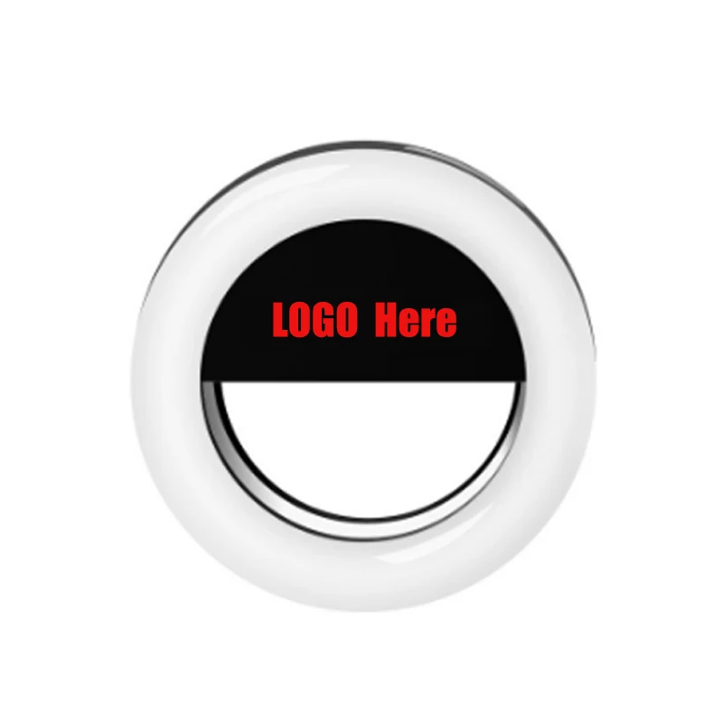 RK14 ringlight изготовленным на заказ логосом перезаряжаемая светодиодная кольцевая вспышка для селфи SOS со светодиодной подсветкой мобильного телефона монопод с сигналами