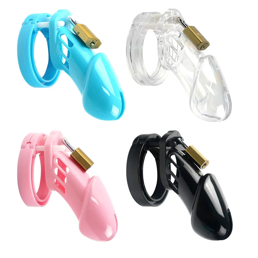 Nouveau mâle souple Silicone chasteté serrure Cage en plastique chasteté cage à oiseaux temporisation Cages pour hommes