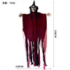 Red clothes hanging ghost