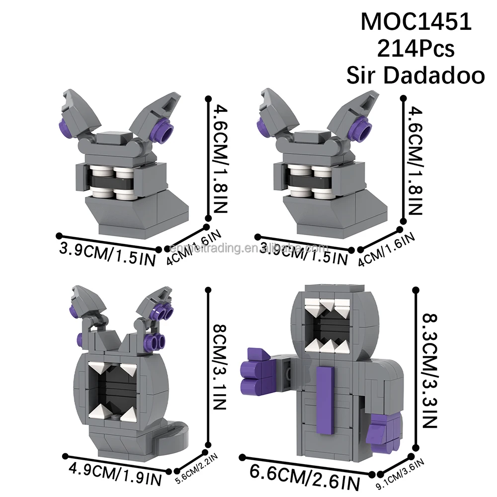 Garten of Banban Sir Dadadoo Building Sets MOC Brick Action Figs Diy Building Blocks Sets Model Toys for Kid MOC1451