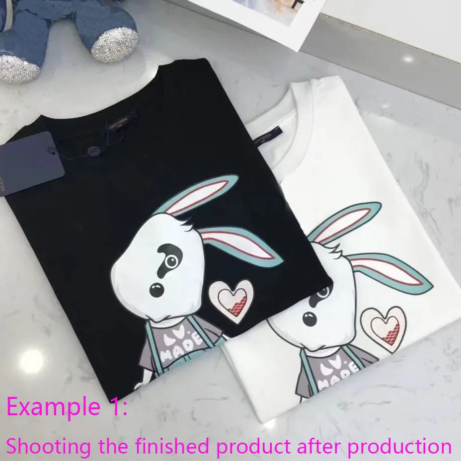 New Fashion Luxury 100% Pure Cotton Custom Cartoon Plus Size T-shirts ...