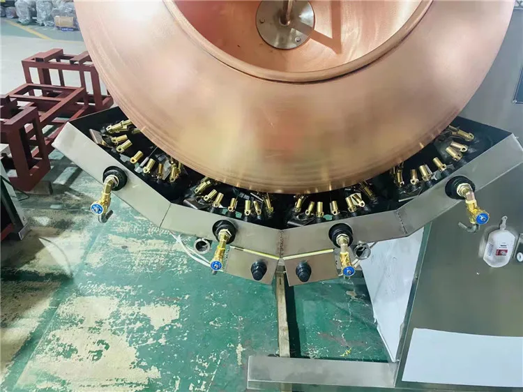 Automatic Discharge  Nuts Caramelizing Caramel Peanut Almond Caramelized Nuts Coating Making Machine
