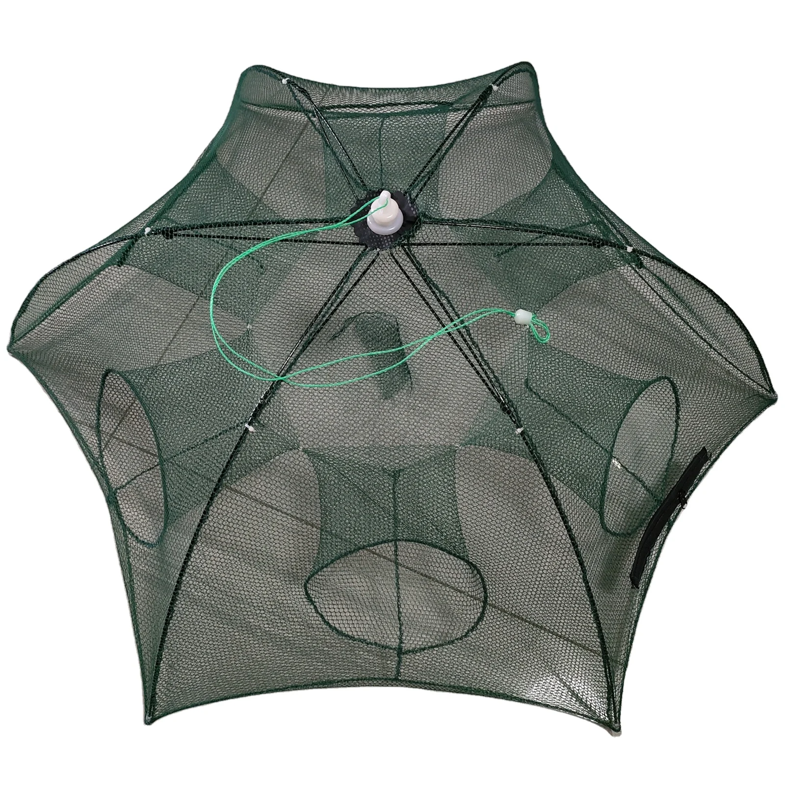 Buy Proberos® 16 Holes Folded Fishing Net with Buoy Ring 6m Rope, Fishing Trap for Catching Crab Shrimp Lobster Crayfish Crab Mesh Trap Fishing Net for River Online at Low Prices in