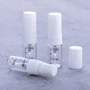 Clear bottle with white pump