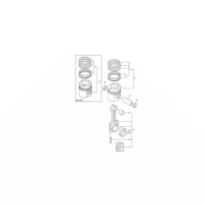 Metal Crankpin 126625-23221 for Yanmar 6HAL2 6HAL2-WHT Engine Universal Engine Parts