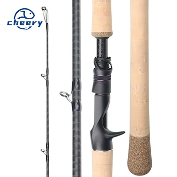 Qing Xiu Lei Qiang Lu Ya Carbon Fishing Rod Fuji a Ring Super Hard XXH Action 2.19-2.28m River Use Remote Throat Cross Border – Hard Lure – view 2
