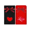 Black and red (including embroidered ribbon)