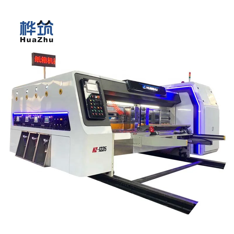 HUAZHU 2024 Automatic High Quality Intelligent Corrugated Carton Box Printing Machine Corrugated Box Making Machine in China