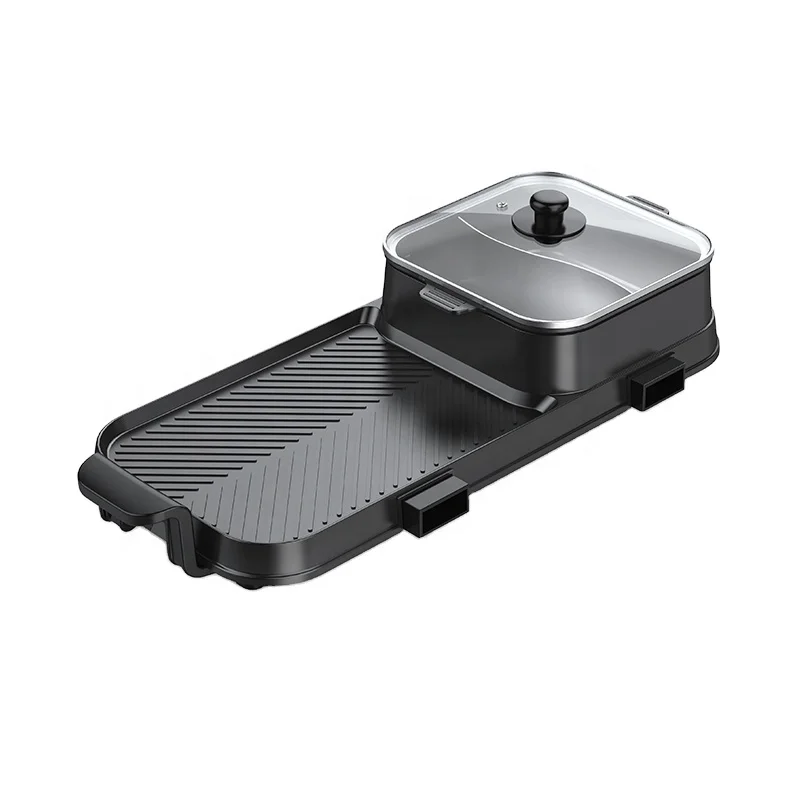 Индивидуальные крытый электрический горячий горшок гриль с горячим горшком барбекю