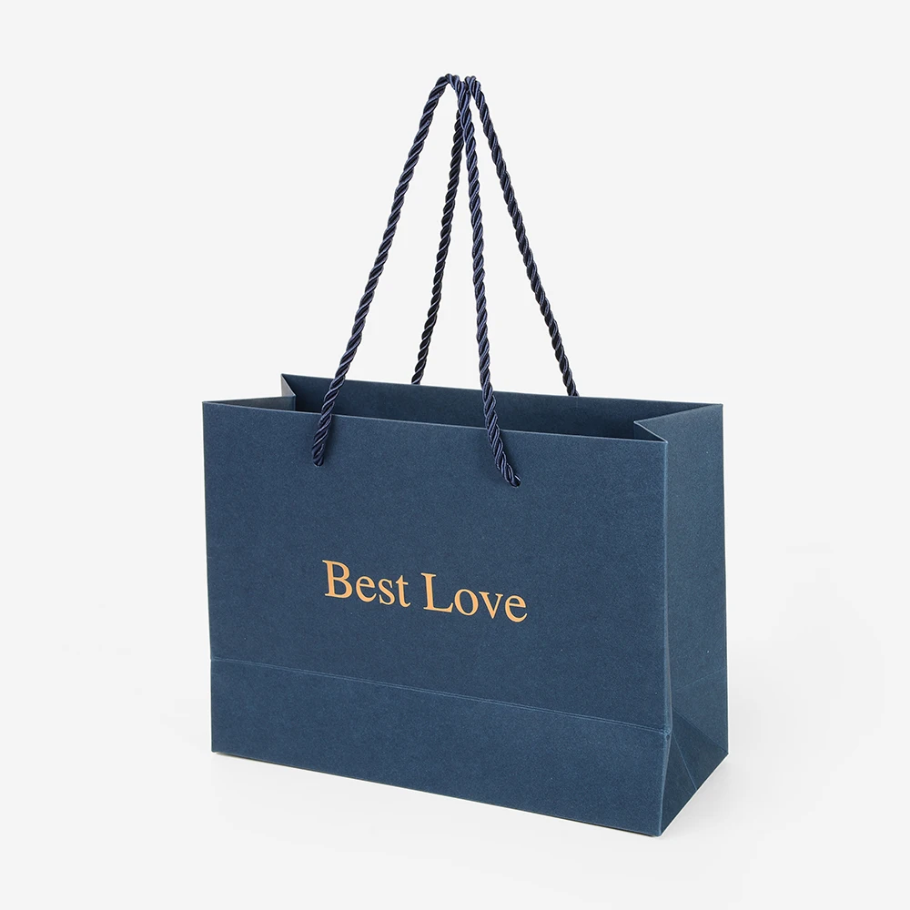Matt Lamination Cosmetic Paper Bag With Hot Stamping Logo Buy