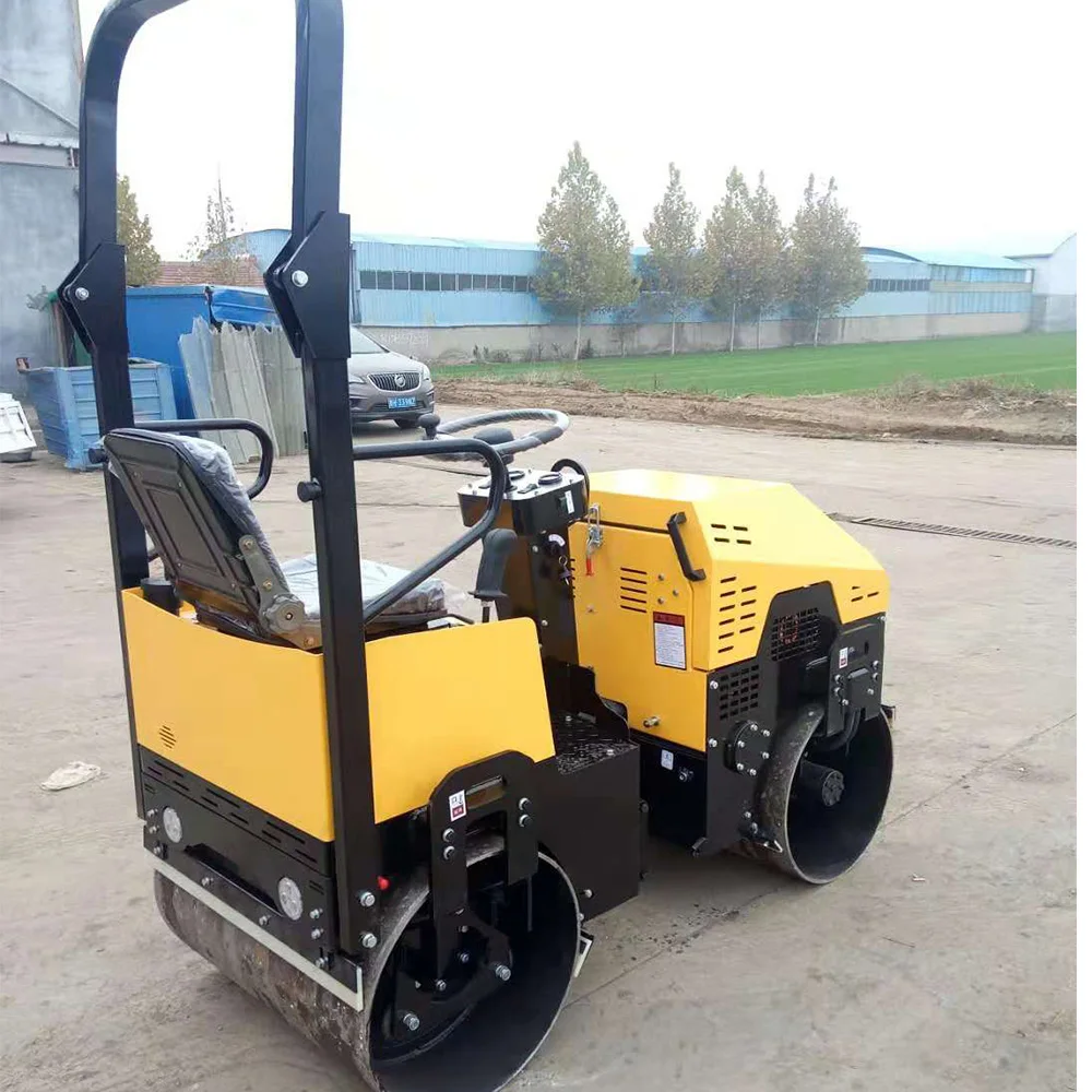 Лидер продаж! Высокоэффективный асфальтоукладчик уплотнительный станок асфальтовый каток на 1 тонну