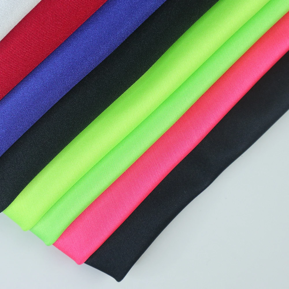 Полиэфирная спандексовая яркая пряжа, эластичная полиэфирная ткань спандекса, вязаная одежда для купания, одежда для плавания, ткань для спорта