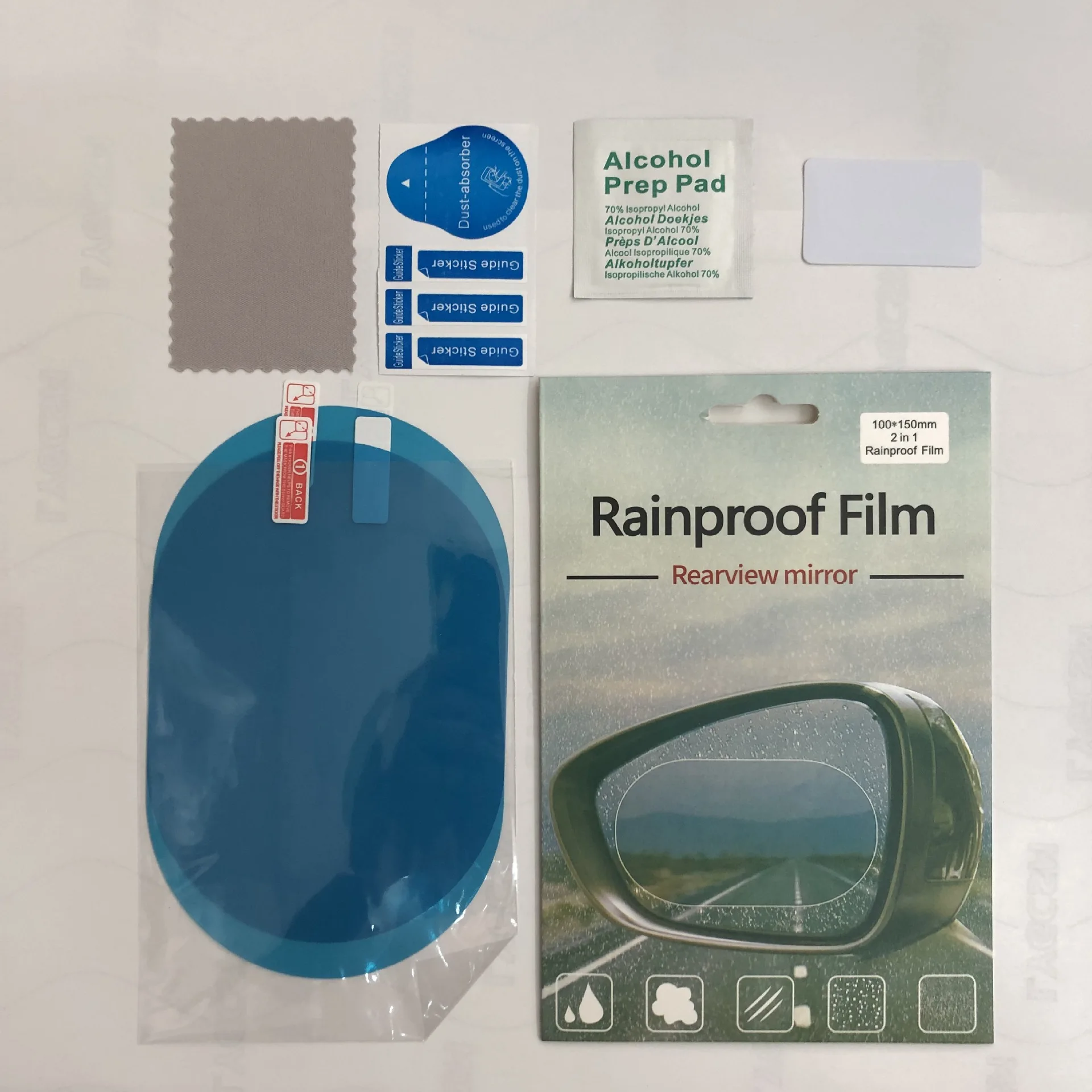 2 шт. водонепроницаемая Защитная пленка для зеркала заднего