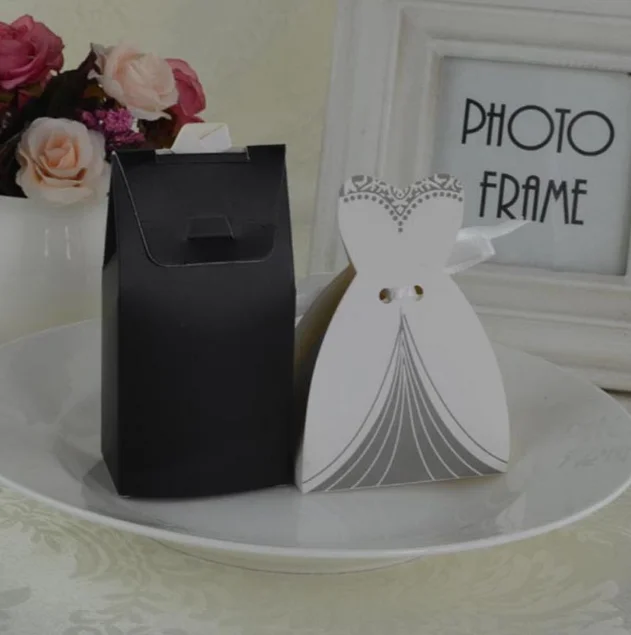 Wedding MR&MRS Dress Party box Gift Packaging  Ribbon Exquisite Gift Box for wedding guest valentine