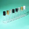 15ml transparent flat square bottle body design