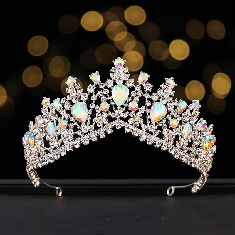 Украшенные стразами короны богини свадебные аксессуары для волос Корона повязка на голову