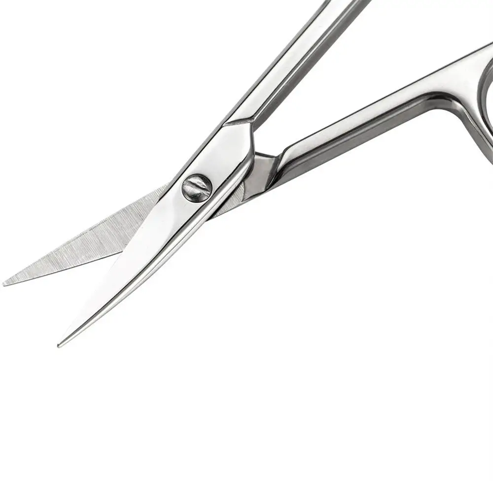 Krisp Beauty Edelstahl-Scheren Set – Nagelhaut-, Bart- Und Nasenhaarscheren Mit Gerader & Gebogener Klinge