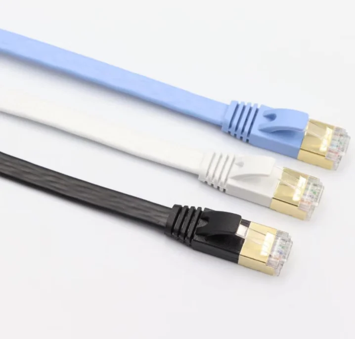 Плоский корд. Flat UTP Cable. Кабель Patch Cord FTP кат.6 3м.